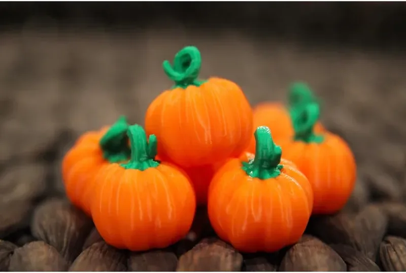 Pumpkin Keychain 3‑Piece Set – Multicolor — image 4