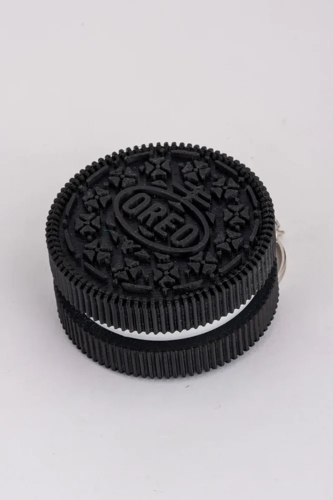 Large Biscuit Clicker Keychain – Black — image 2