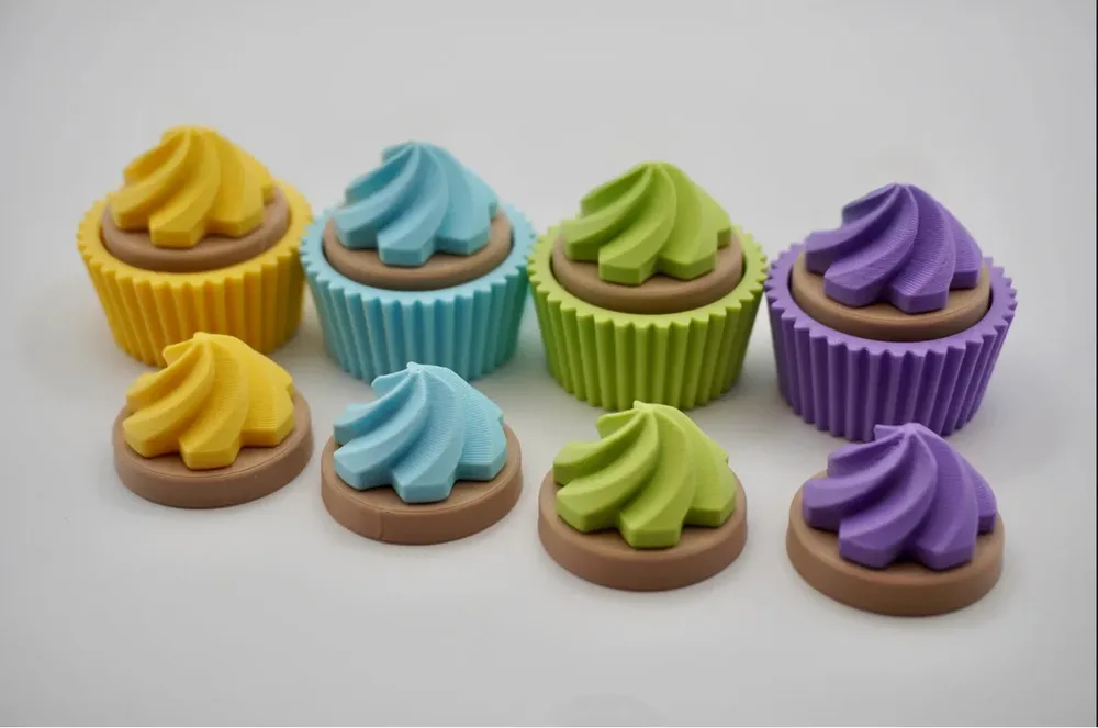 Cupcake Clicker Keychain – Blue — image 2