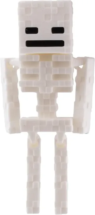 Articulated Pixel Skeleton Keychain 10.9 cm – White — image 4