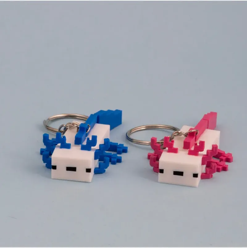 Articulated Pixel Salamander Double Keychain — image 2