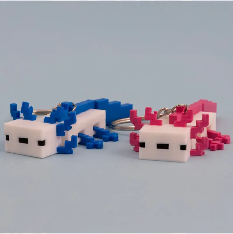 Articulated Pixel Salamander Double Keychain — image 4