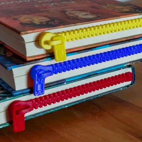Fermuar Tasarımlı Kitap Ayracı