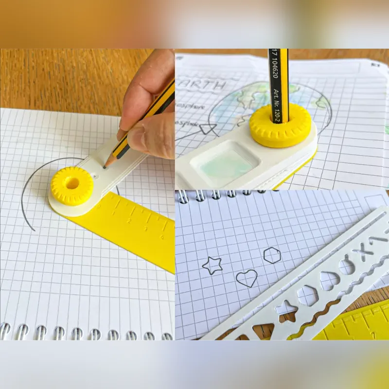 Foldable Kids Drawing Set – Blue — image 2