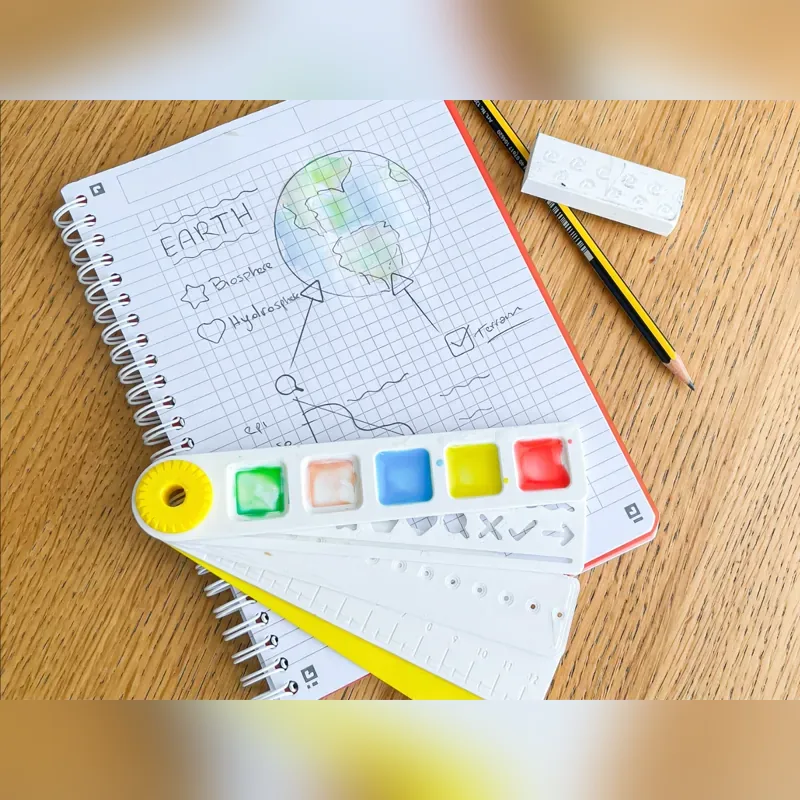 Foldable Kids Drawing Set – Blue — image 3