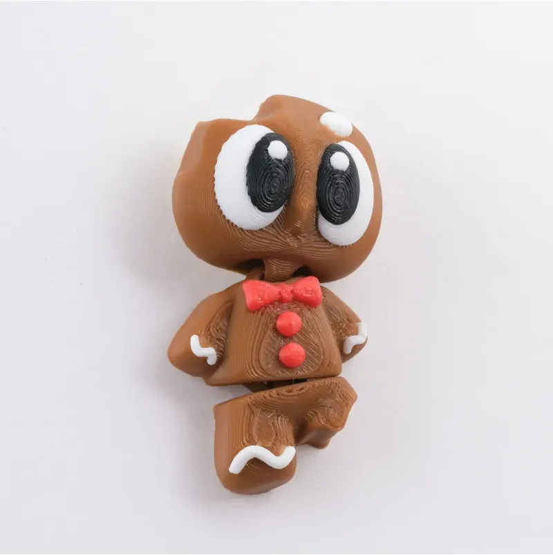 Gingerbread Man Keychain 2-Piece Set – Brown — image 3