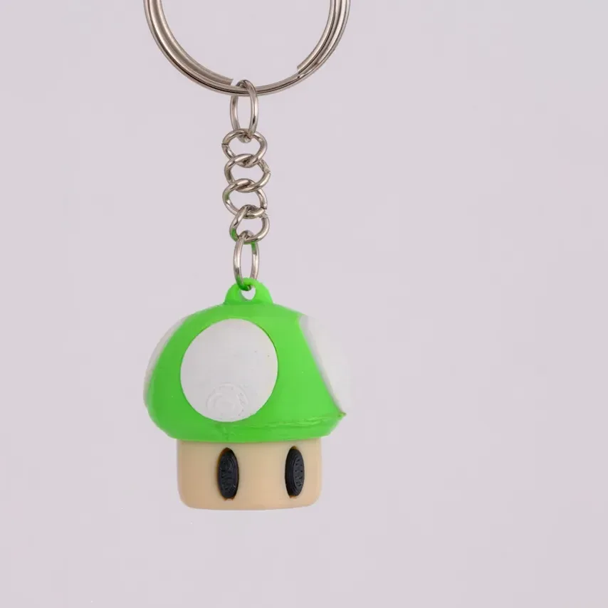 Mushroom Clicker Keychain 3-Piece Set – Multicolor — image 4