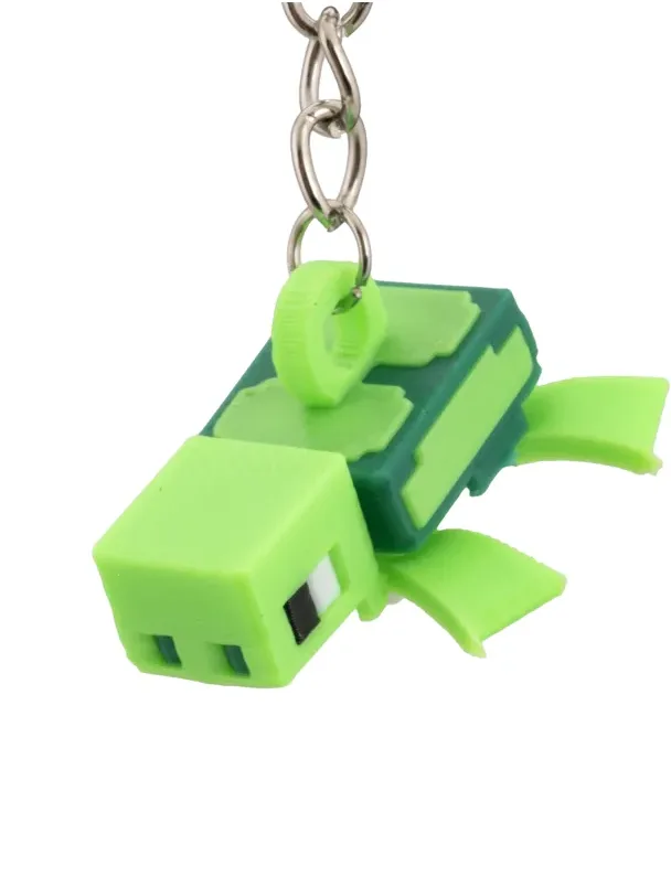 Mini Pixel Turtle Keychain – Green — image 2