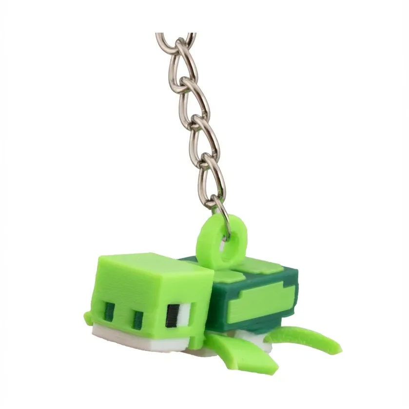 Mini Pixel Turtle Keychain – Green — image 4