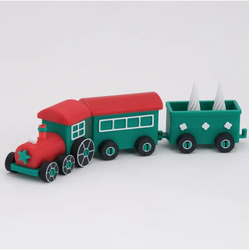Noel Treni Masa Süsü 3 Parça 21 cm — görsel 2