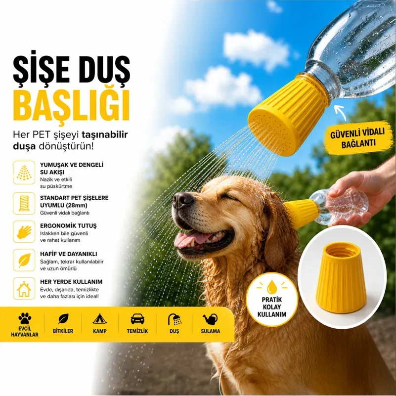 PET Bottle Shower & Watering Nozzle 28 mm