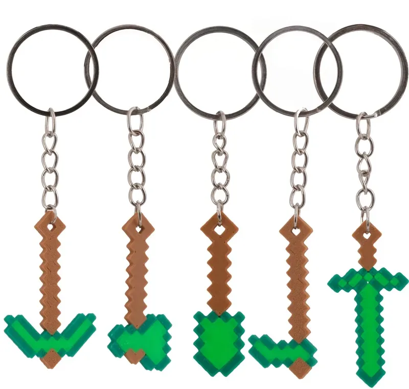 Pixel Tool Keychain 5-Piece Set – Multicolor