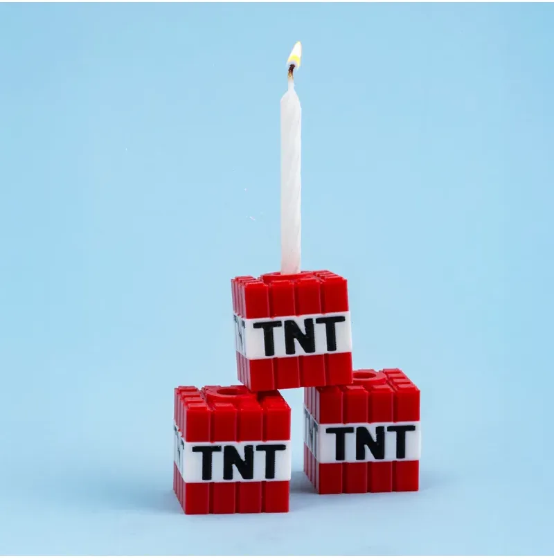 Pixel Block Candle Holder 3-Piece Set — image 3