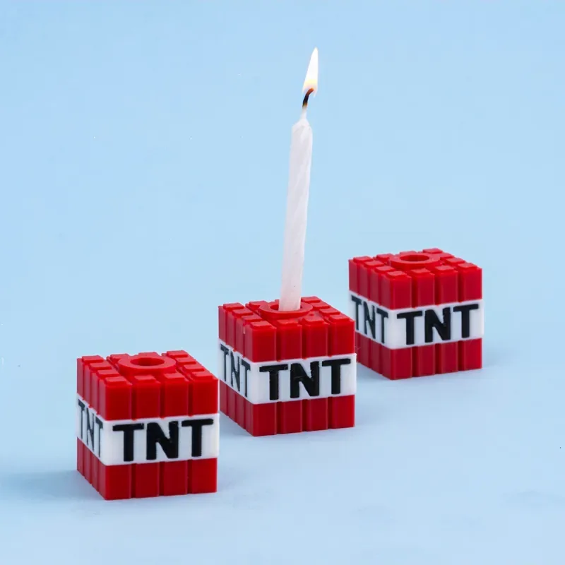 Pixel Block Candle Holder 3-Piece Set — image 4