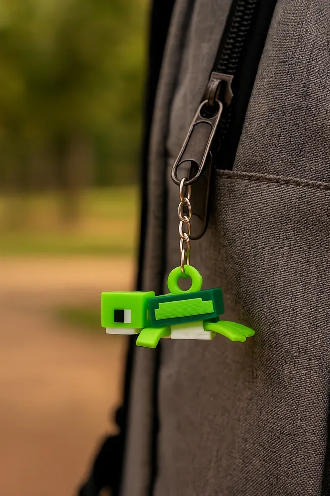 Piksel Hayvan Mini Anahtarlık 5'li Set — görsel 2
