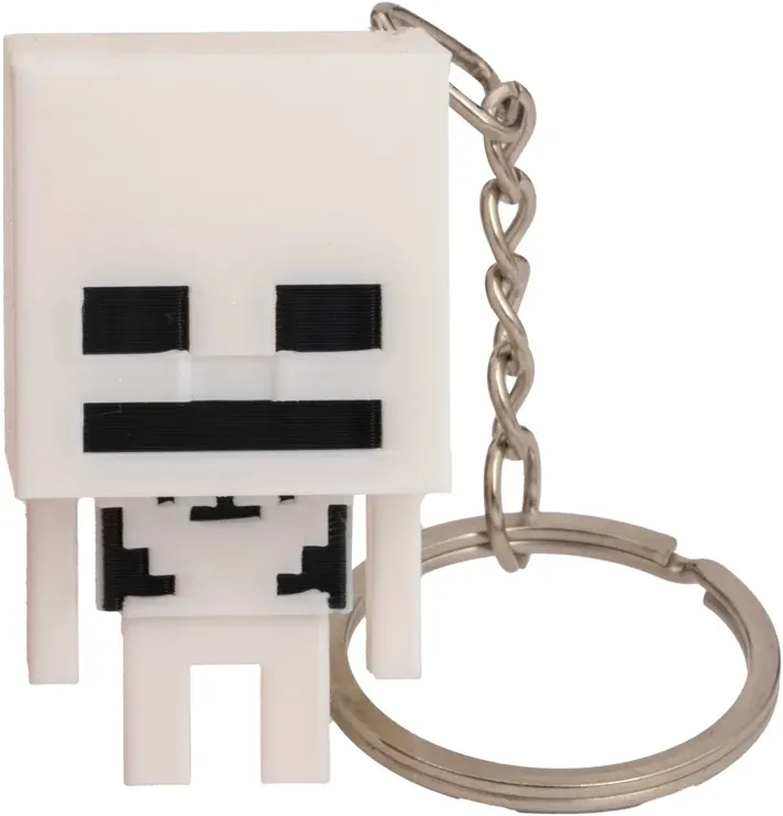 Pixel Skeleton Figure Keychain — image 3