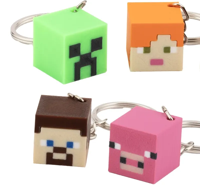 Pixel Character Mini Keychain 4‑Piece Set — image 4