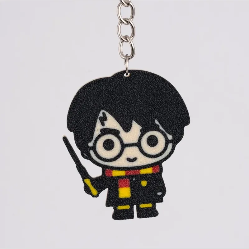 Cute Wizard Kid Figure Keychain – Black — image 3