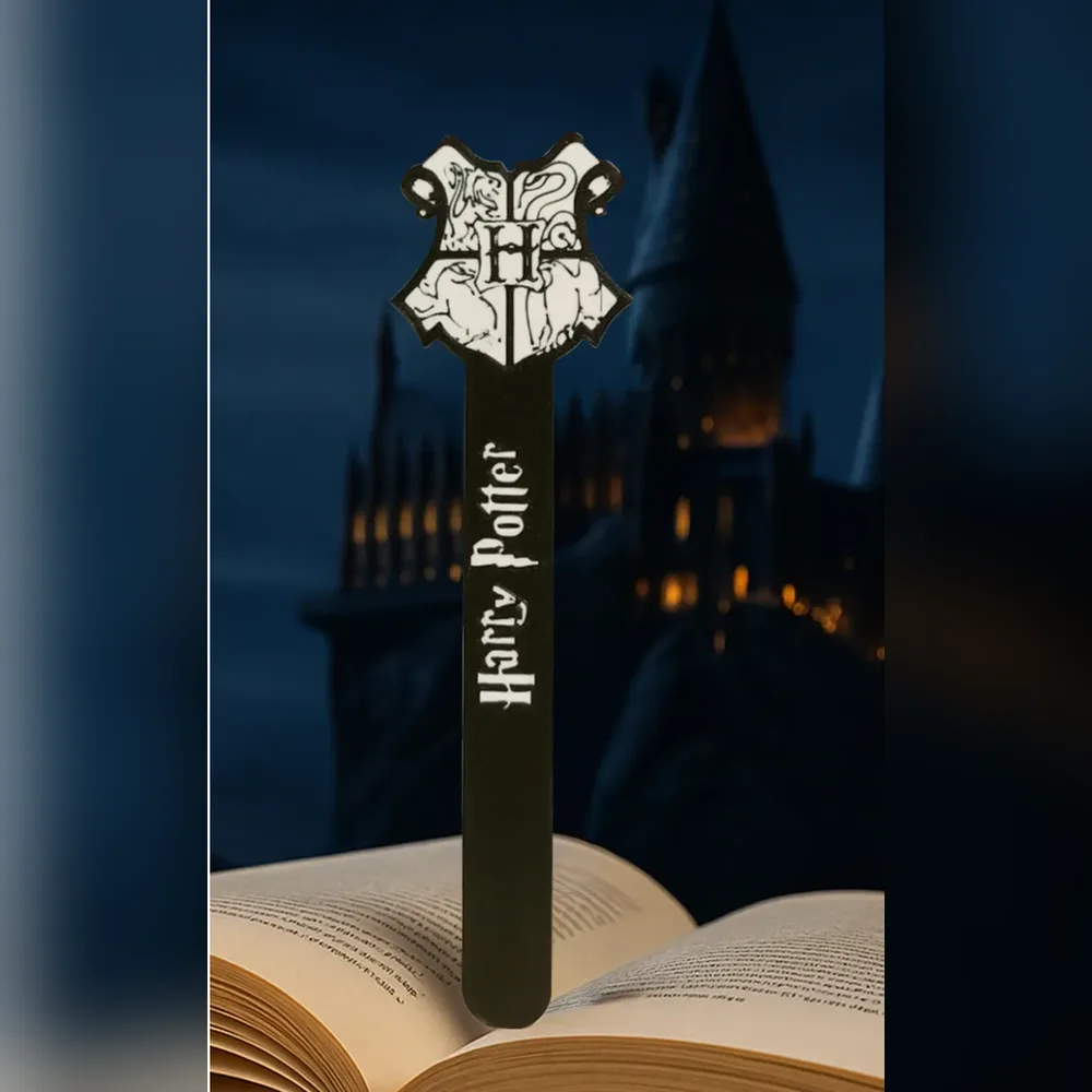 Magical School Crest Bookmark – Black