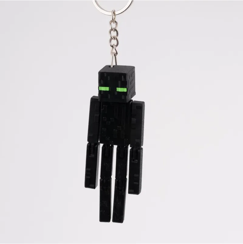 Black Pixel Character Keychain 2-Piece Set — image 3