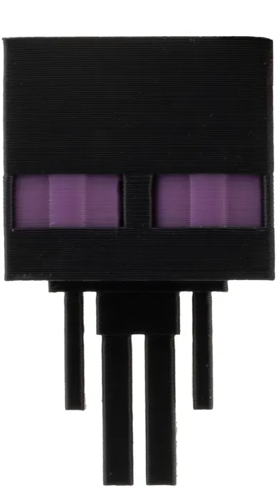 Black Pixel Character Figure Keychain — image 4