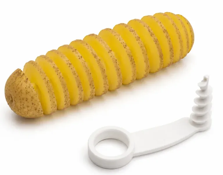 Spiral Patates Kesici 2'li Set – Beyaz