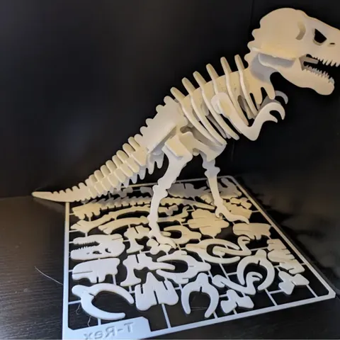 T-Rex İskelet Maketi 3D Puzzle