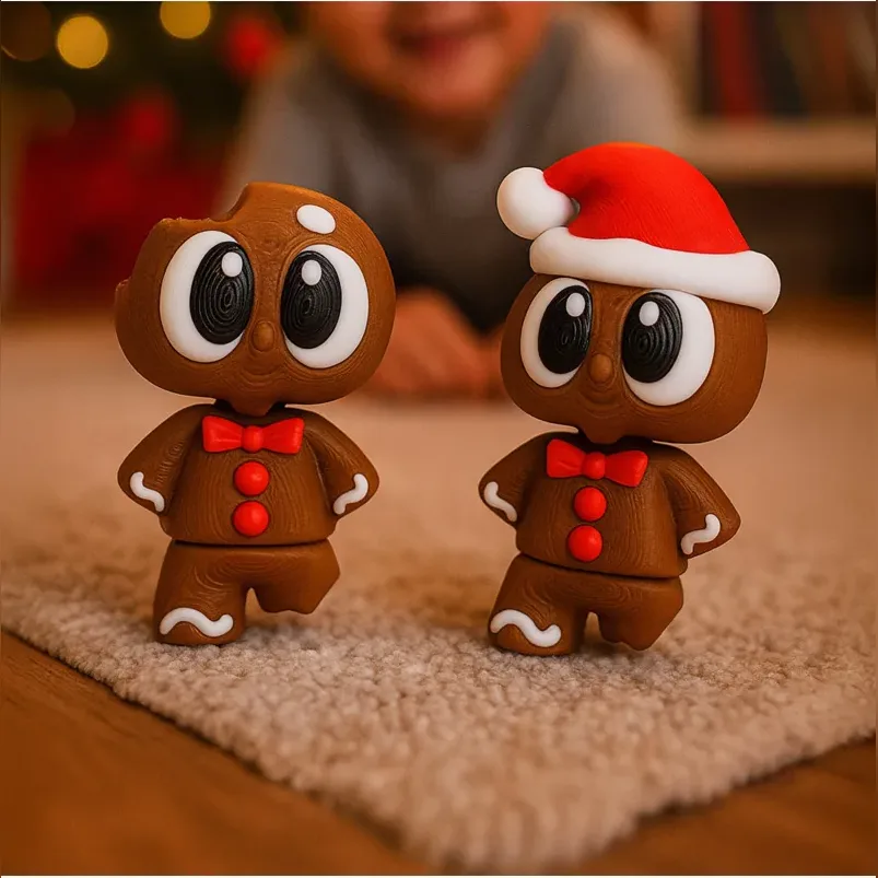 Gingerbread Man Figure Set (2-Pack)